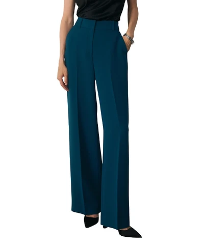 The Fold Women's Doppio Adelaide High-Rise Wide-Leg Trousers