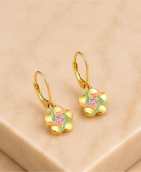 Chanteur Kids Flower Hypoallergenic Earrings for Girls with Leverbacks