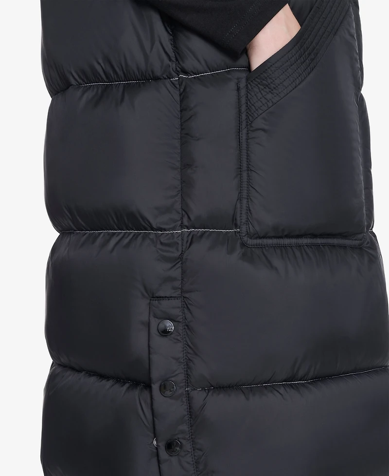 Andrew Marc Women's Kerr Horizontal Rail Quilted Matte Shell Puffer Vest