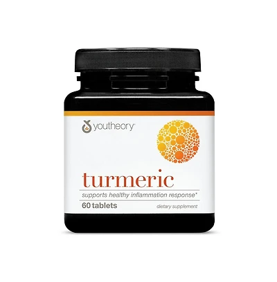 Youtheory Turmeric Antioxidant and Joint Support Supplement for Men and Women Contains Pepper Extract 60 Tablets