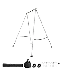 Hongge 310 lb Height Adjustable Triangular Aerial Yoga Stand Frame
