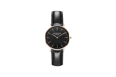 Victoria Hyde London Unisex Watch Round Case 38mm, Leather Strap,