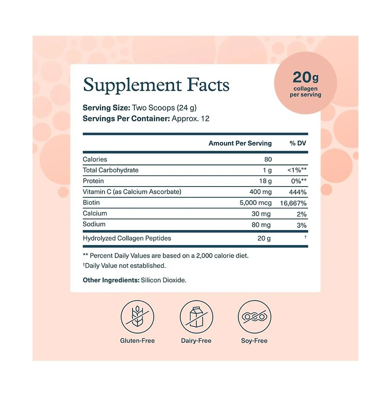 Youtheory Collagen Powder Collagen Supplement with Vitamin C and Biotin Supports Hair, Skin, Nails and Joints Gluten Free 10 Ounce