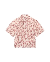 Mint Velvet Women's Heart Print Puff Sleeve Shirt