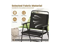 Boyel Living 3 Pieces Patio Folding Conversation Chairs and Table