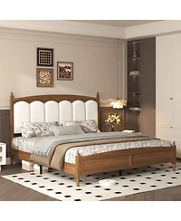 Streamdale Furniture King Size Upholstered Platform Bed Frame
