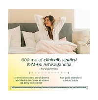 MegaFood Ashwagandha Gummies, Zero Sugar, Ksm 66 Ashwagandha, 60 Mixed Berry Gummies