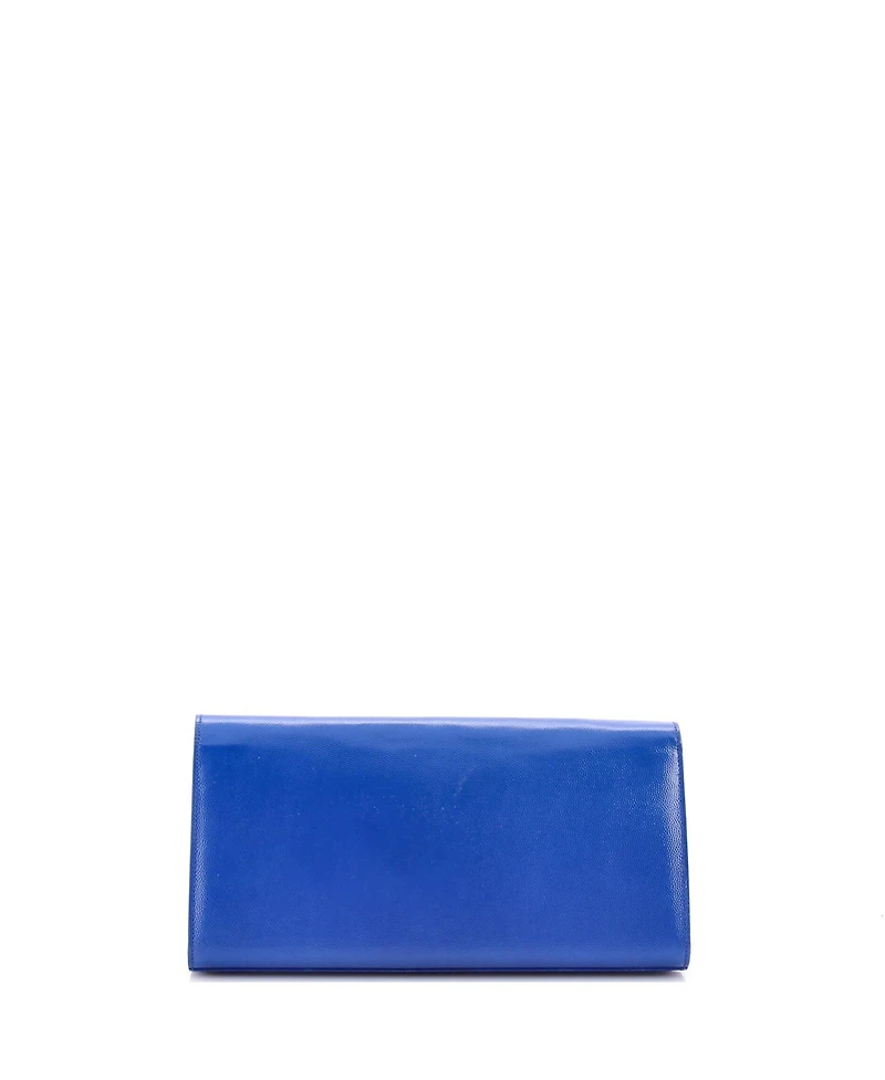 Pre-Owned Saint Laurent Long Classic Monogram Clutch Leather