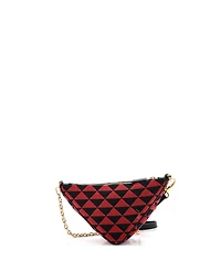 Pre-Owned Prada Mini Symbole Triangle Bag Leather and Jacquard