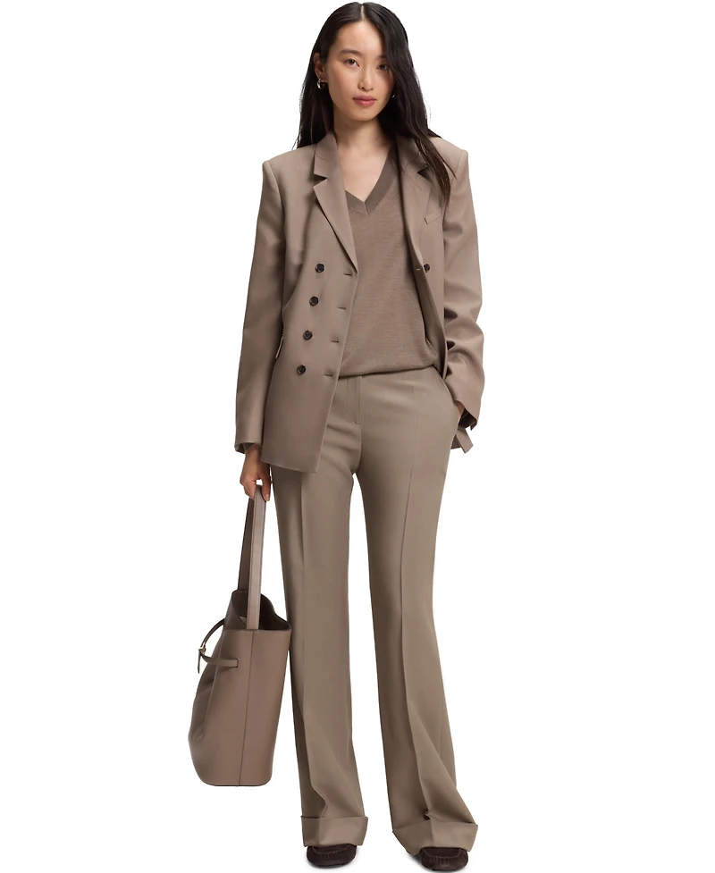 Hugo Boss Women's Talia5 High-Rise Stretch Flared Pants