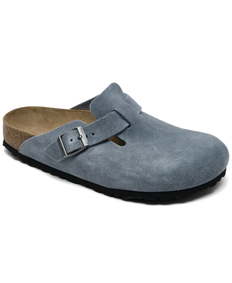 Birkenstock Women's Arch Support Suede Boston Clogs from Finish Line, Style 1032727