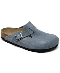 Birkenstock Women's Arch Support Suede Boston Clogs from Finish Line, Style 1032727