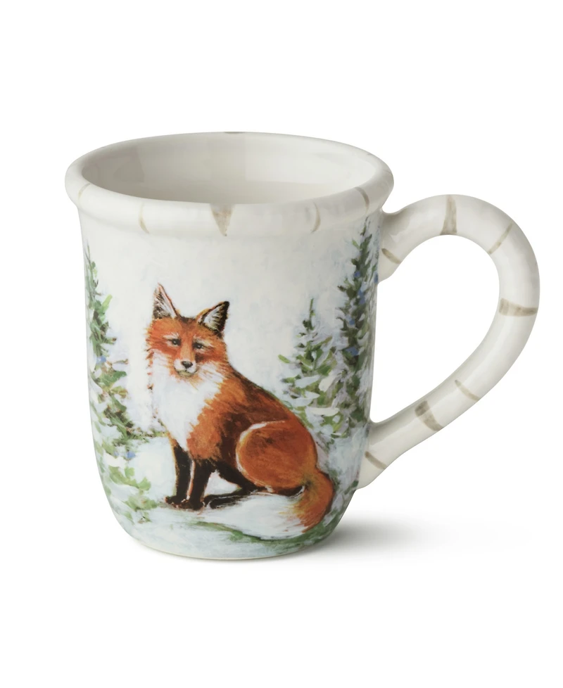 Certified International Winter Cabin Mugs, Set of 4