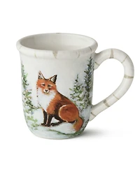 Certified International Winter Cabin Mugs, Set of 4