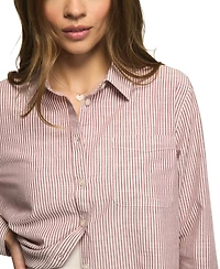 Lucky Brand Women's Boyfriend Long-Sleeve Button-Down Shirt