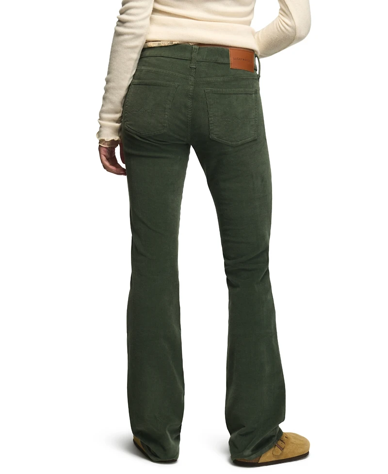 Lucky Brand Women's Sweet Mid-Rise Boot-Cut Corduroy Pants
