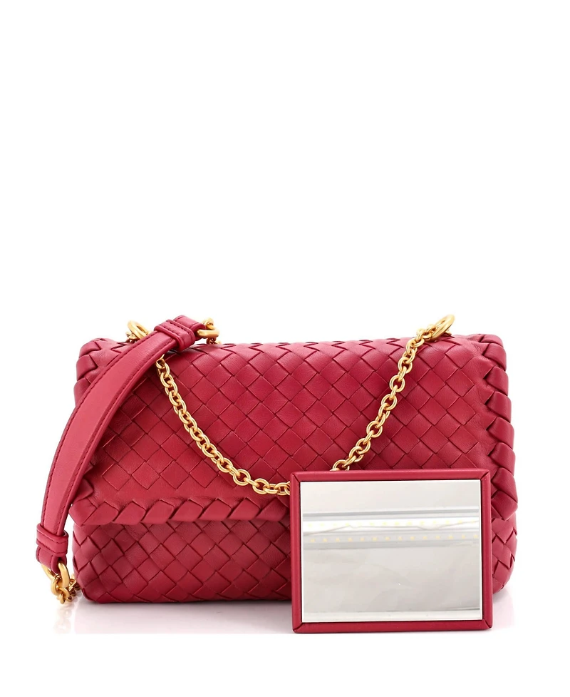 Pre-Owned Bottega Veneta Baby Olimpia Crossbody Bag Intrecciato Nappa