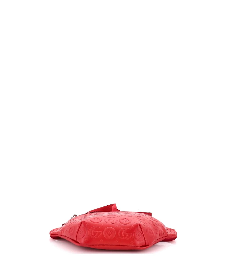 Pre-Owned Gucci Boys' and Girls' Embossed Leather Belt Bag