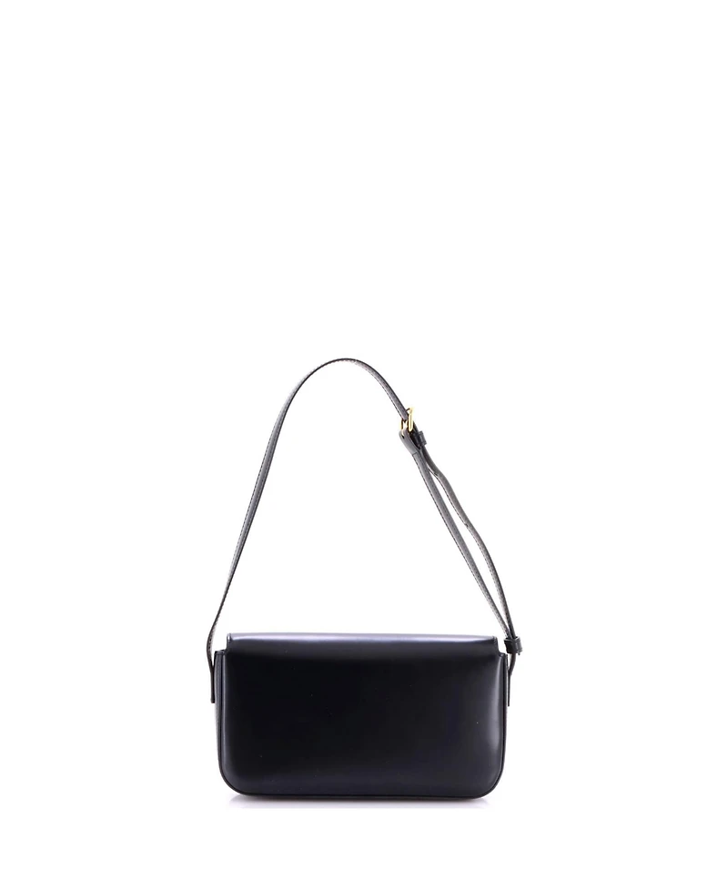 Pre-Owned Celine Triomphe East-West Shoulder Bag Smooth Calfskin