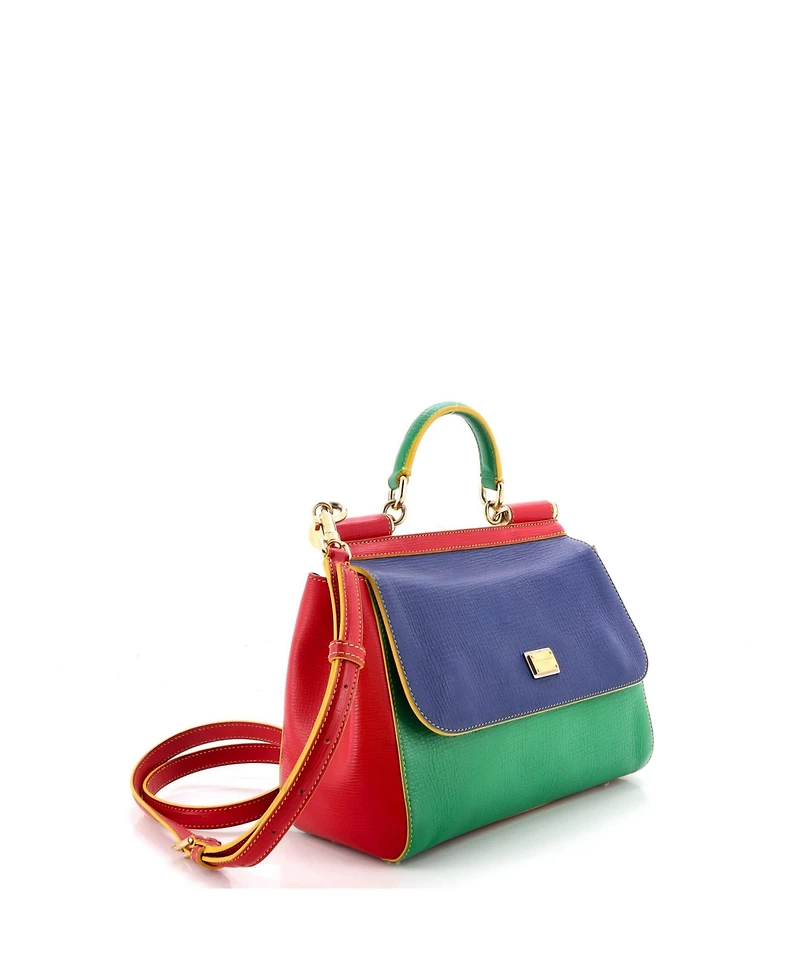 Pre-Owned Dolce and Gabbana Medium Miss Sicily Bag Leather