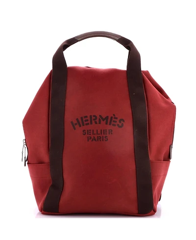 Pre-Owned Hermes Groom Backpack Printed Canvas