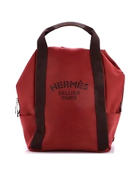 Pre-Owned Hermes Groom Backpack Printed Canvas
