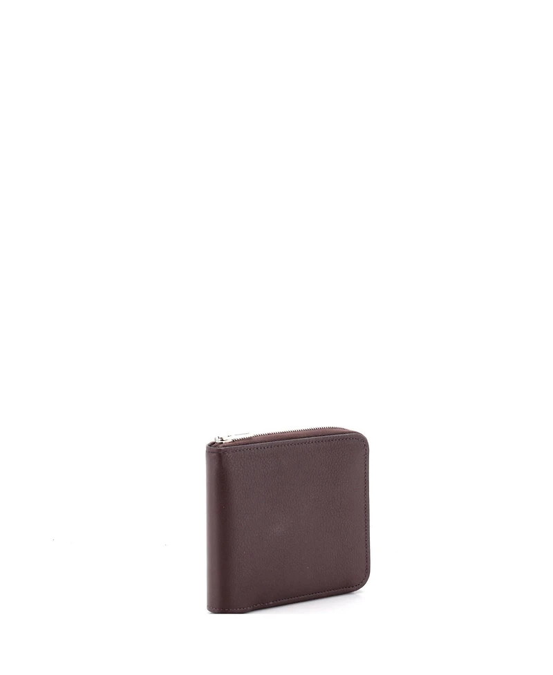 Pre-Owned Hermes Compact Zipengo H Verso Bifold Wallet Leather