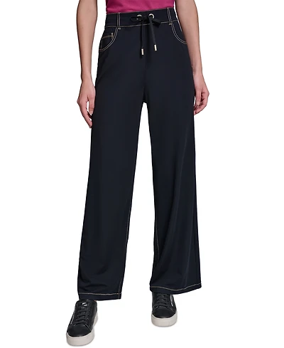 Karl Lagerfeld Paris Women's Pull-On Jersey Pants
