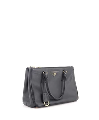 Pre-Owned Prada Small Double Zip Lux Tote Saffiano Leather