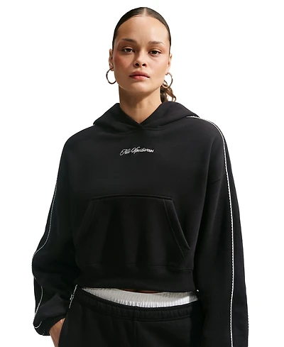 Nike Studio Fleece Women's Oversized Scallop-Trim Hoodie