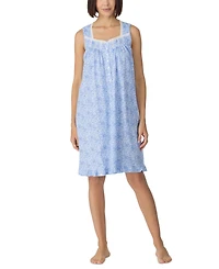 Eileen West Women's Sleeveless Cotton Jersey Knit Short Nightgown