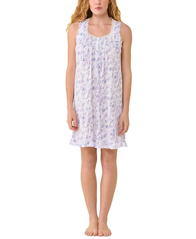 Eileen West Women's Sleeveless Pointelle Chemise Nightdress