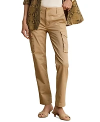 Lauren Ralph Women's Cargo Cropped Chino Pants