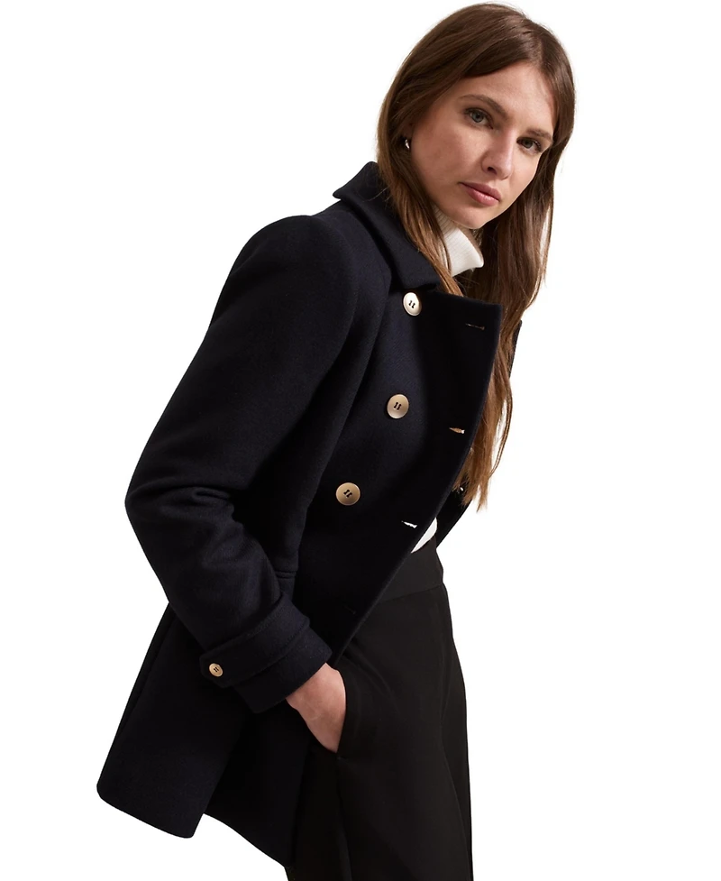 Phase Eight Women's Aurelie Military Double-Breasted Wool-Blend Coat