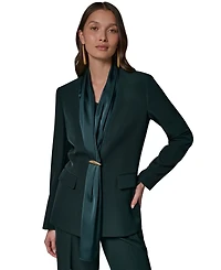 Donna Karan New York Women's Scarf Collar Blazer