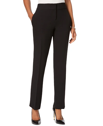 Kasper Women's Stretch Crepe Slim Leg Pant, Regular & Petite