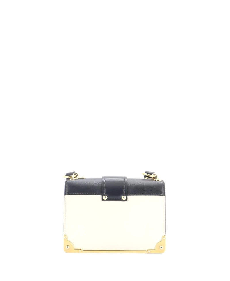 Pre-Owned Prada Small Cahier Crossbody Bag Embellished Leather