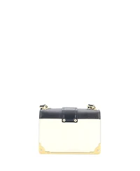 Pre-Owned Prada Small Cahier Crossbody Bag Embellished Leather