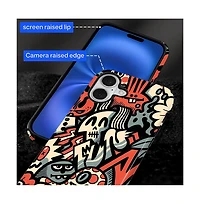 Lisen Phone Case Compatible with Apple iPhone 17, 2-Layer Durable, Skull Riot