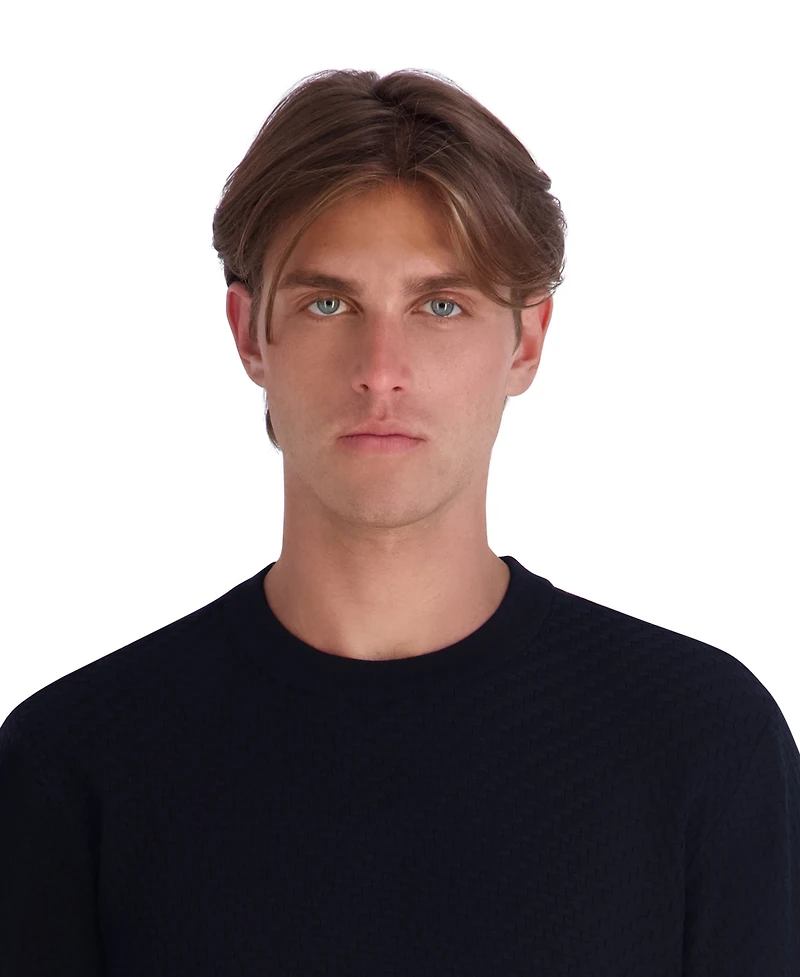 Karl Lagerfeld Paris Men's Short-Sleeve Sweater