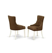 East West Furniture Dining Room Set Linen White, MZFR3-lwh-18