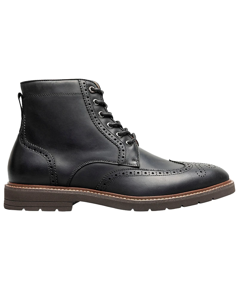 Florsheim Men's Redford Wingtip Leather Side-Zip Boots