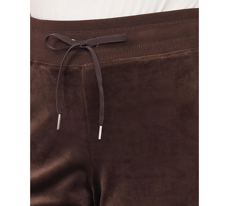 Vince Camuto Plus Velour Drawstring-Waist Straight-Leg Pants, Created for Macy's