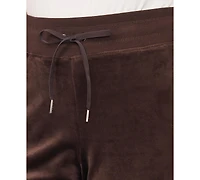 Vince Camuto Plus Velour Drawstring-Waist Straight-Leg Pants, Created for Macy's