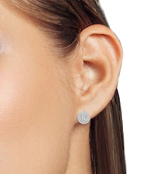 Forever Grown Diamonds Lab-Grown Diamond Dome Stud Earrings (2 ct. t.w.) Sterling Silver (Also 14k Gold-Plated Silver)