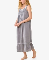 Eileen West Women's The Ballet-Length Sweetheart-Neckline Button-Front Nightgown
