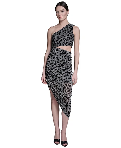 Bcbg Women's One-Shoulder Midi Dress