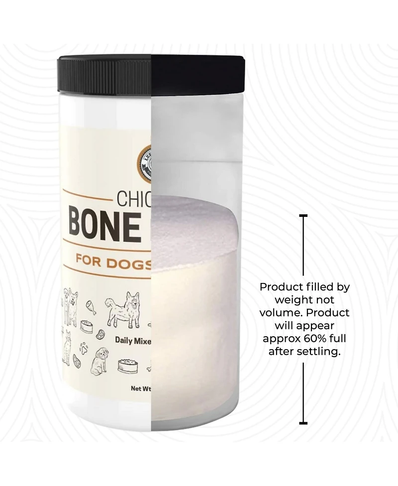 Left Coast Performance Chicken Bone Broth Powder for Dogs and Cats, Human Grade Chicken Broth Food Topper, 8 Oz