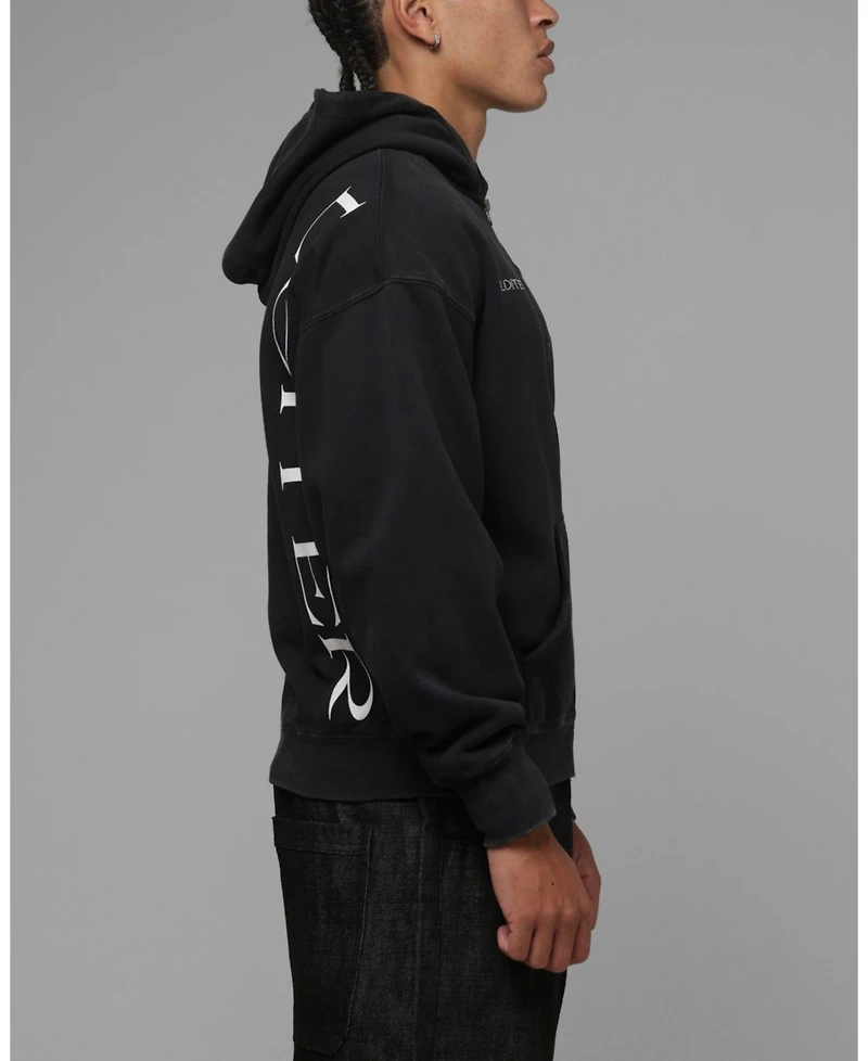 Loiter Men's Spectre Graphic Relaxed-Fit Full-Zip Hoodie