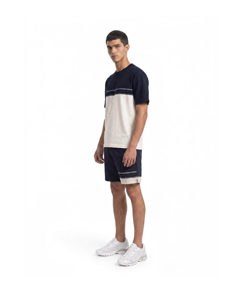 Alpenhaus Men's Gatinet Striped Ribbed Crewneck Classic-Fit T-Shirt
